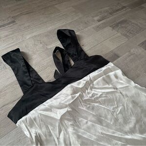 Elegant Black and White Tank Top